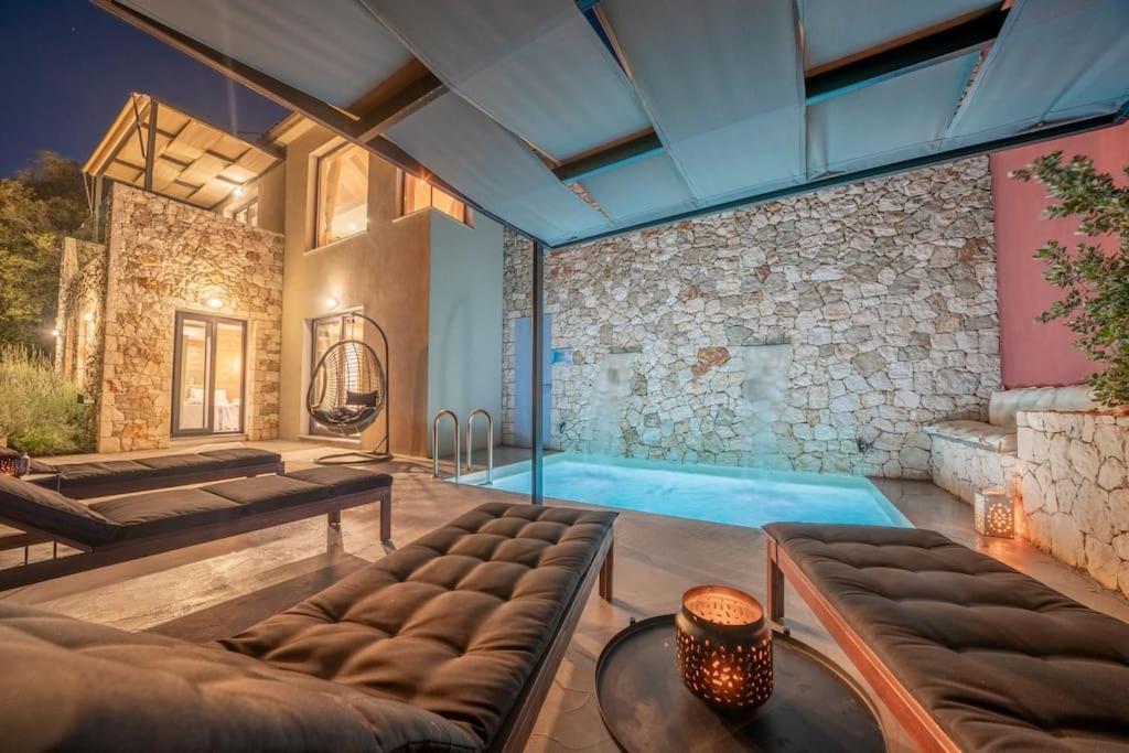 Villa Elisabeth Sea View Private Pool Fiskardo Kefalonia Katsaráta Екстериор снимка