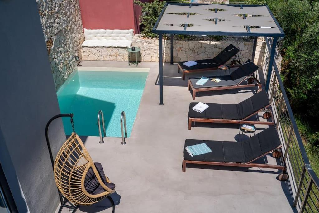 Villa Elisabeth Sea View Private Pool Fiskardo Kefalonia Katsaráta Екстериор снимка